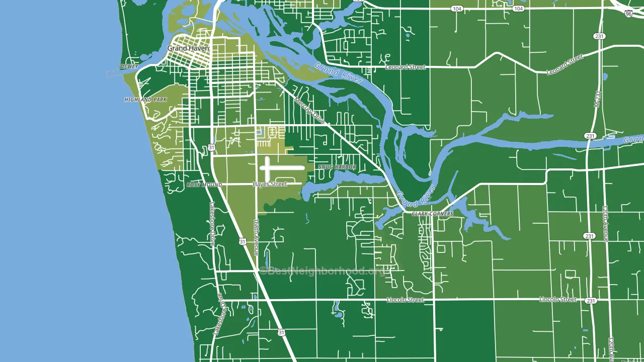 49417, MI block-group voter-turnout map