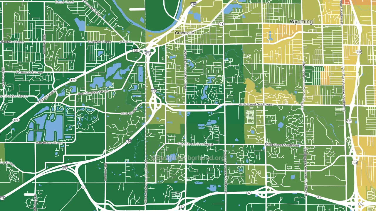 49418, MI block-group voter-turnout map