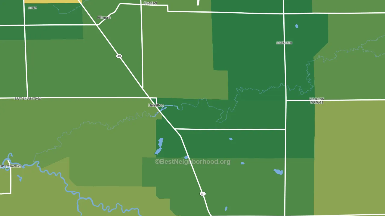 49419, MI block-group voter-turnout map