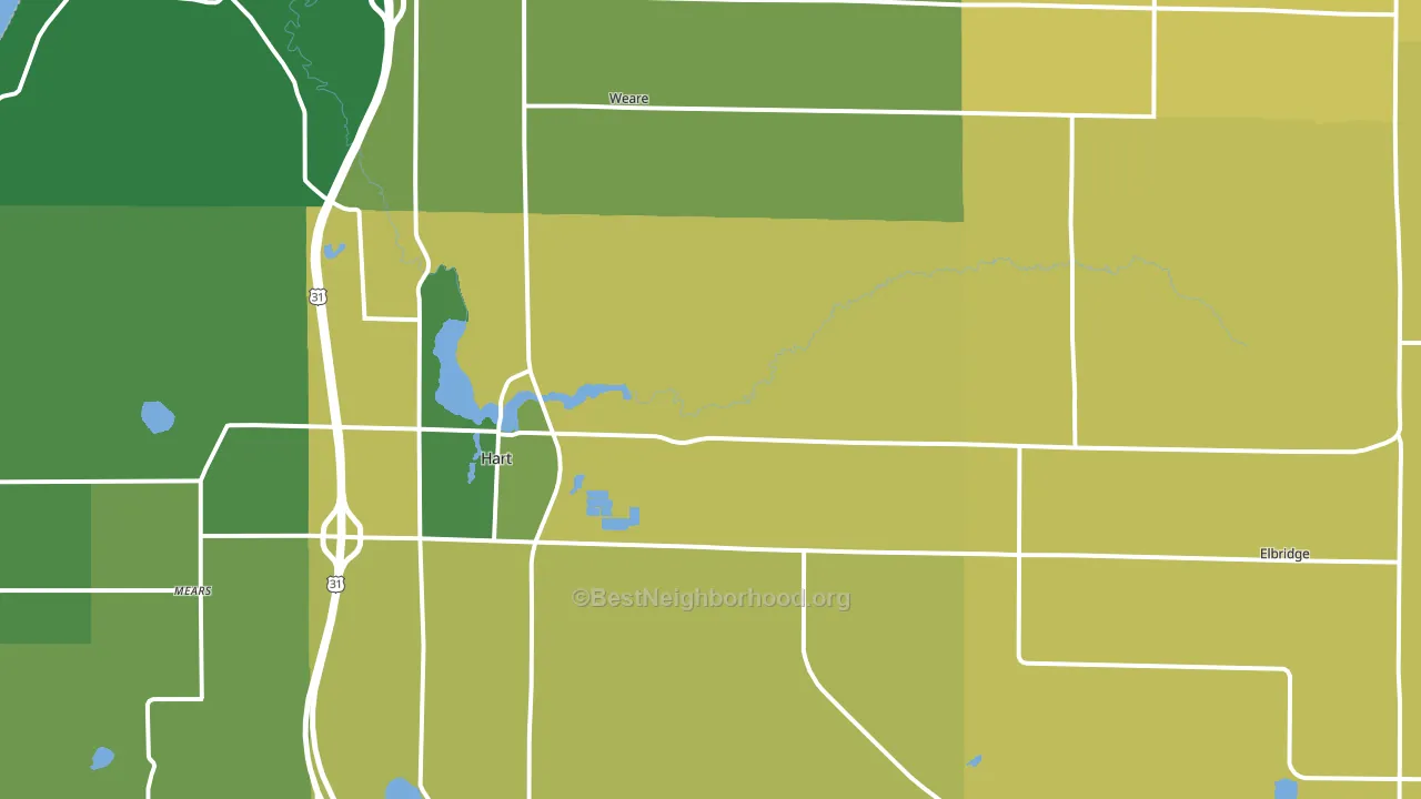 49420, MI block-group voter-turnout map