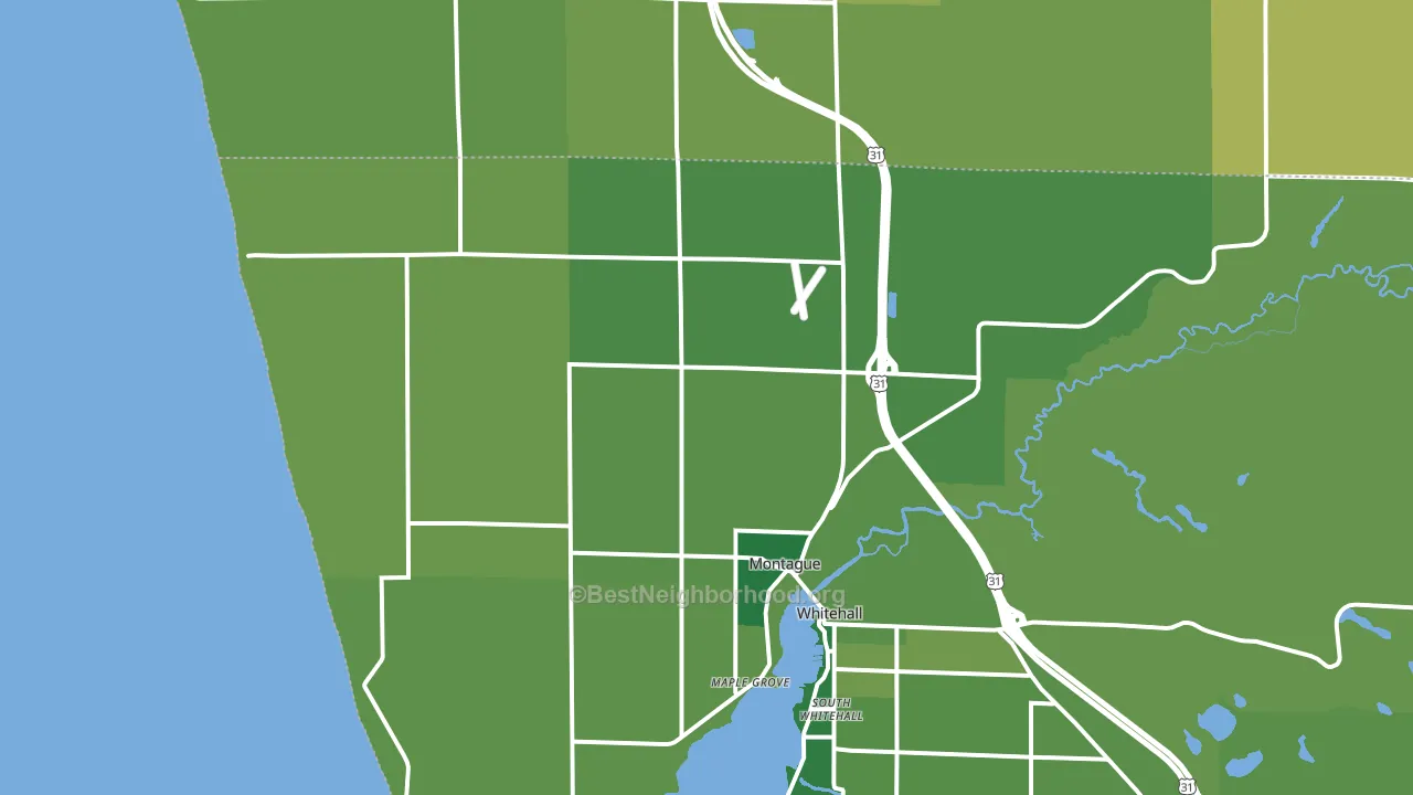 49437, MI block-group voter-turnout map