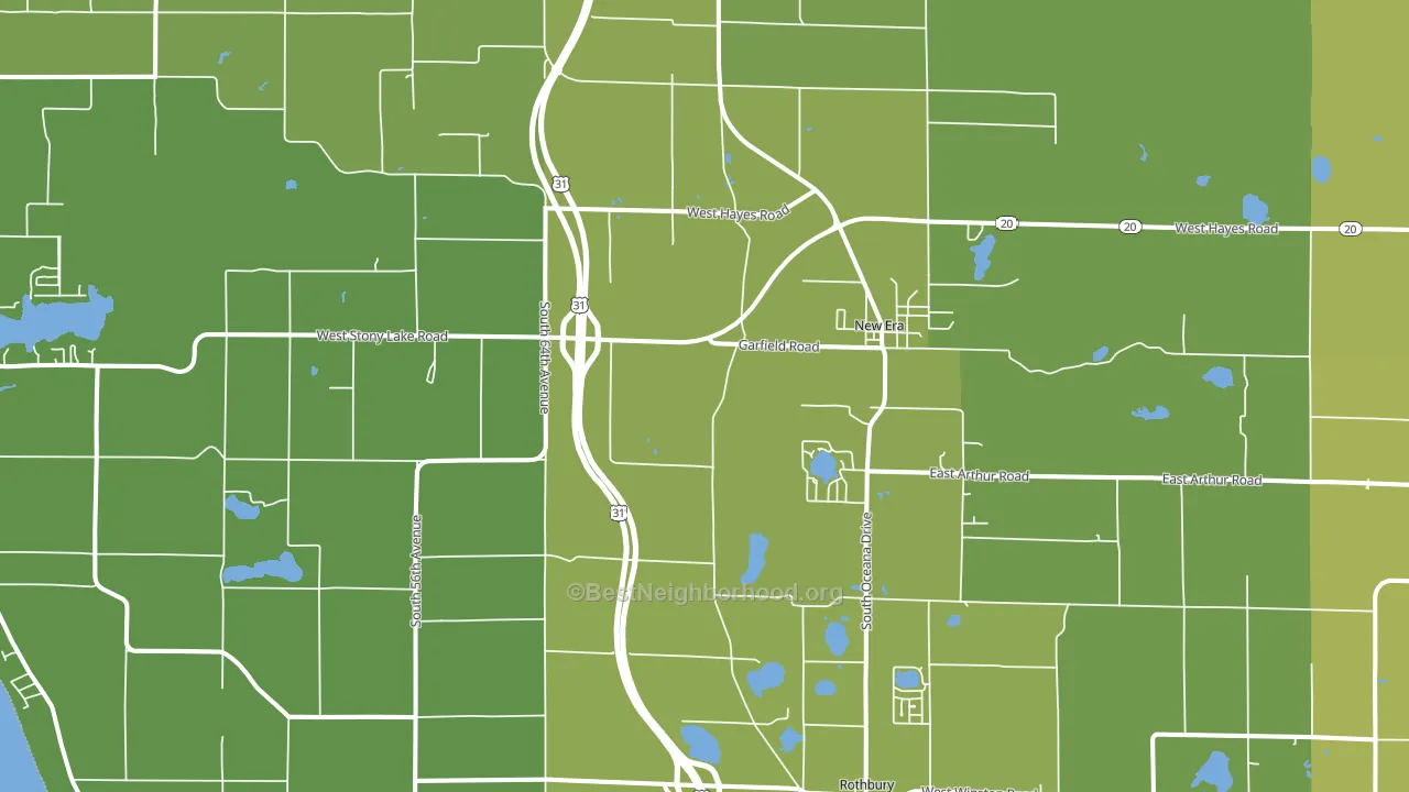 49446, MI block-group voter-turnout map