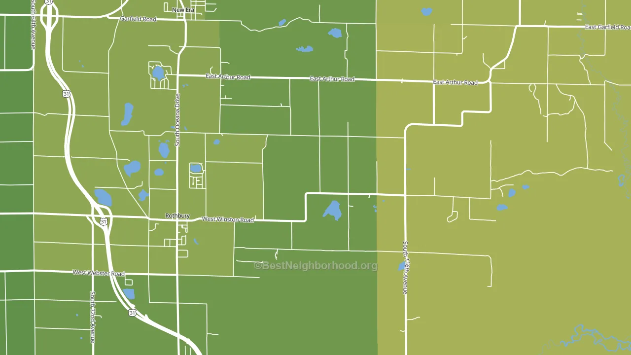 49452, MI block-group voter-turnout map
