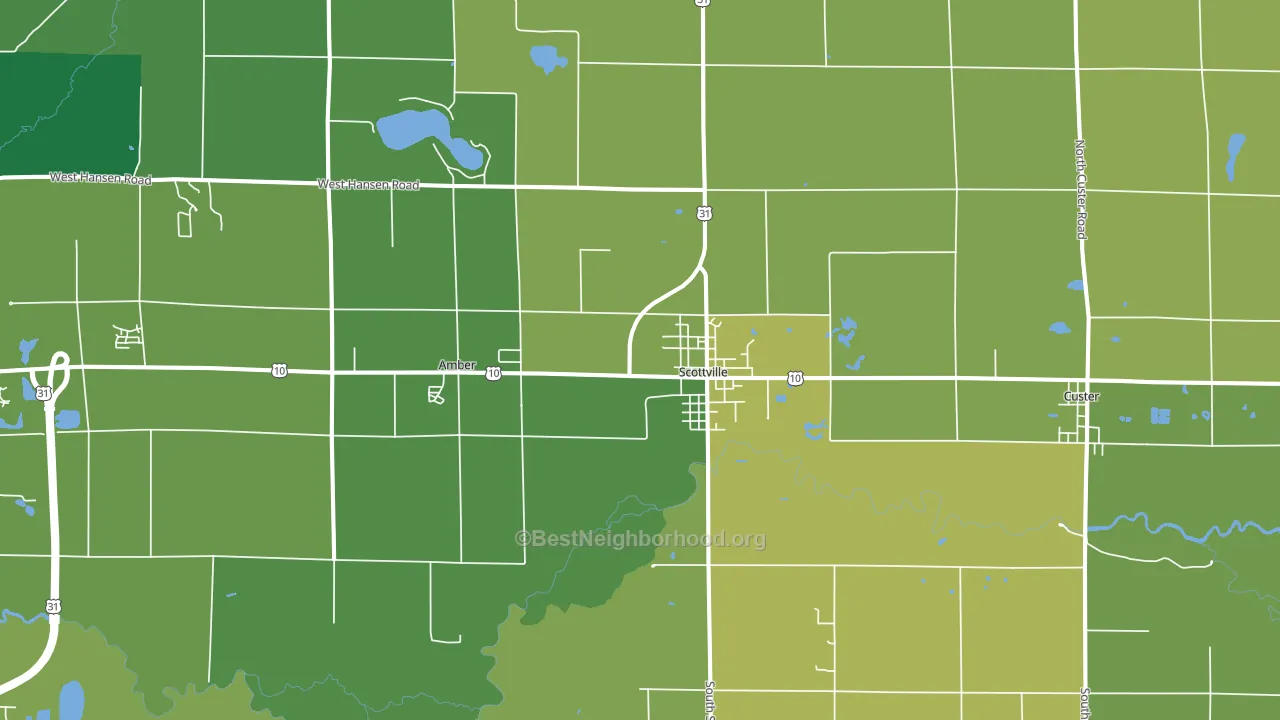 49454, MI block-group voter-turnout map