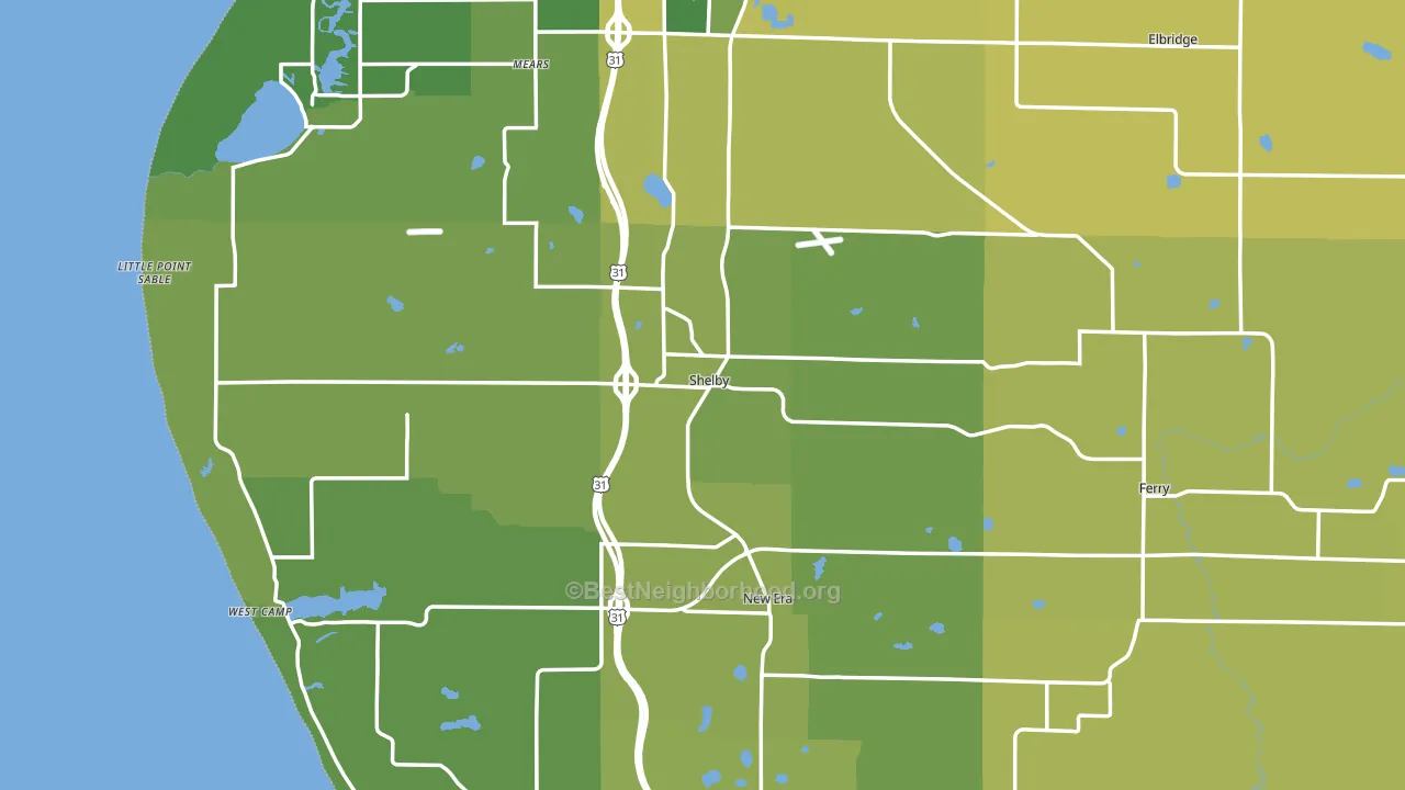 49455, MI block-group voter-turnout map