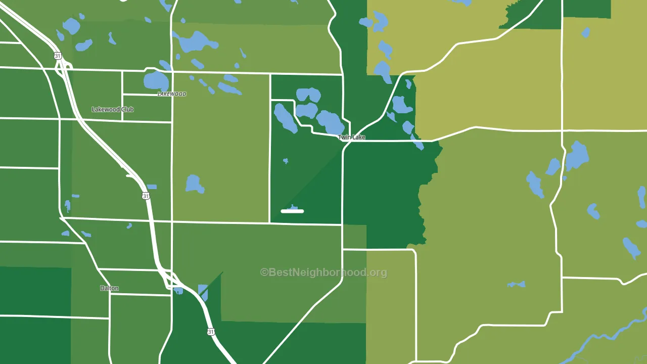 49457, MI block-group voter-turnout map
