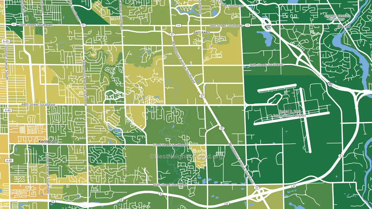 49512, MI block-group voter-turnout map