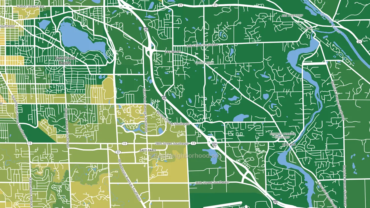 49546, MI block-group voter-turnout map