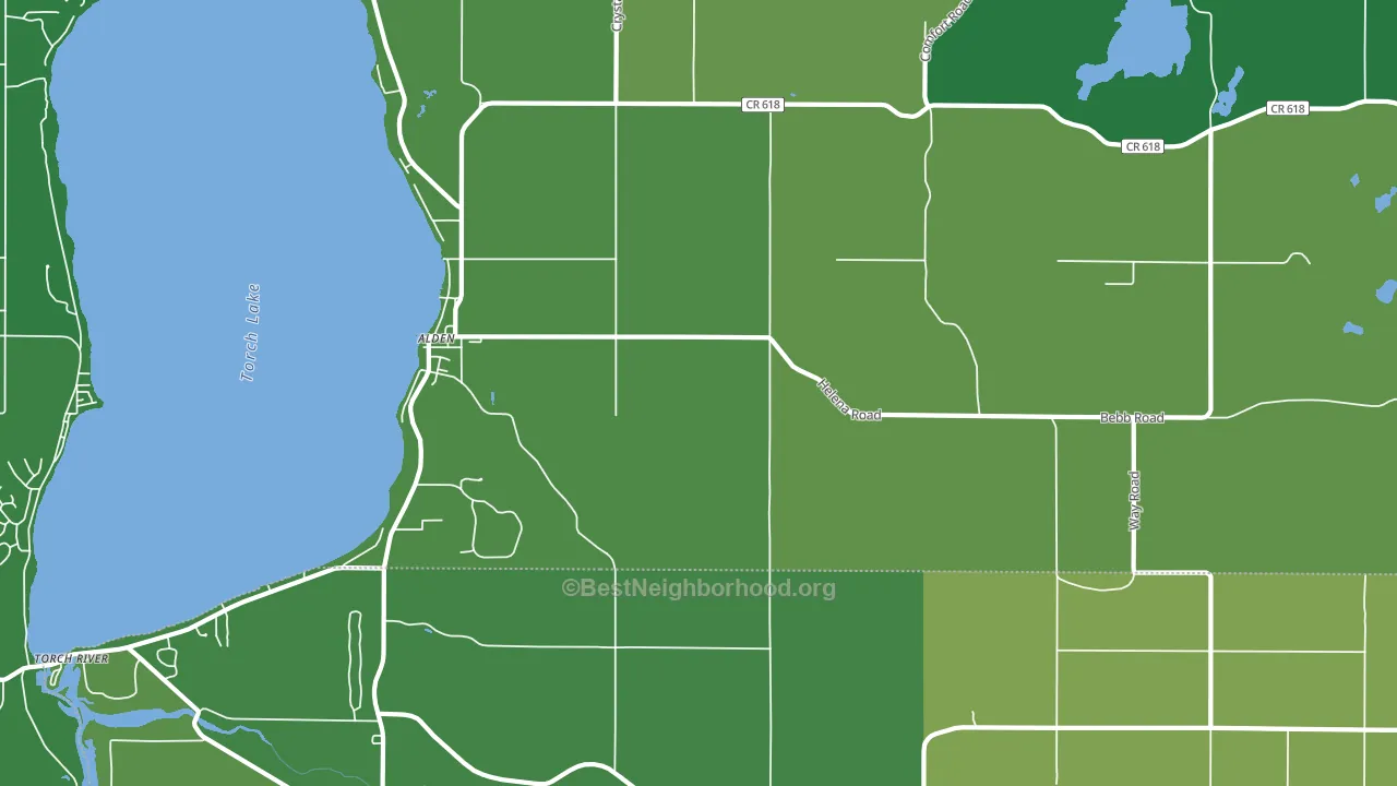 49612, MI block-group voter-turnout map