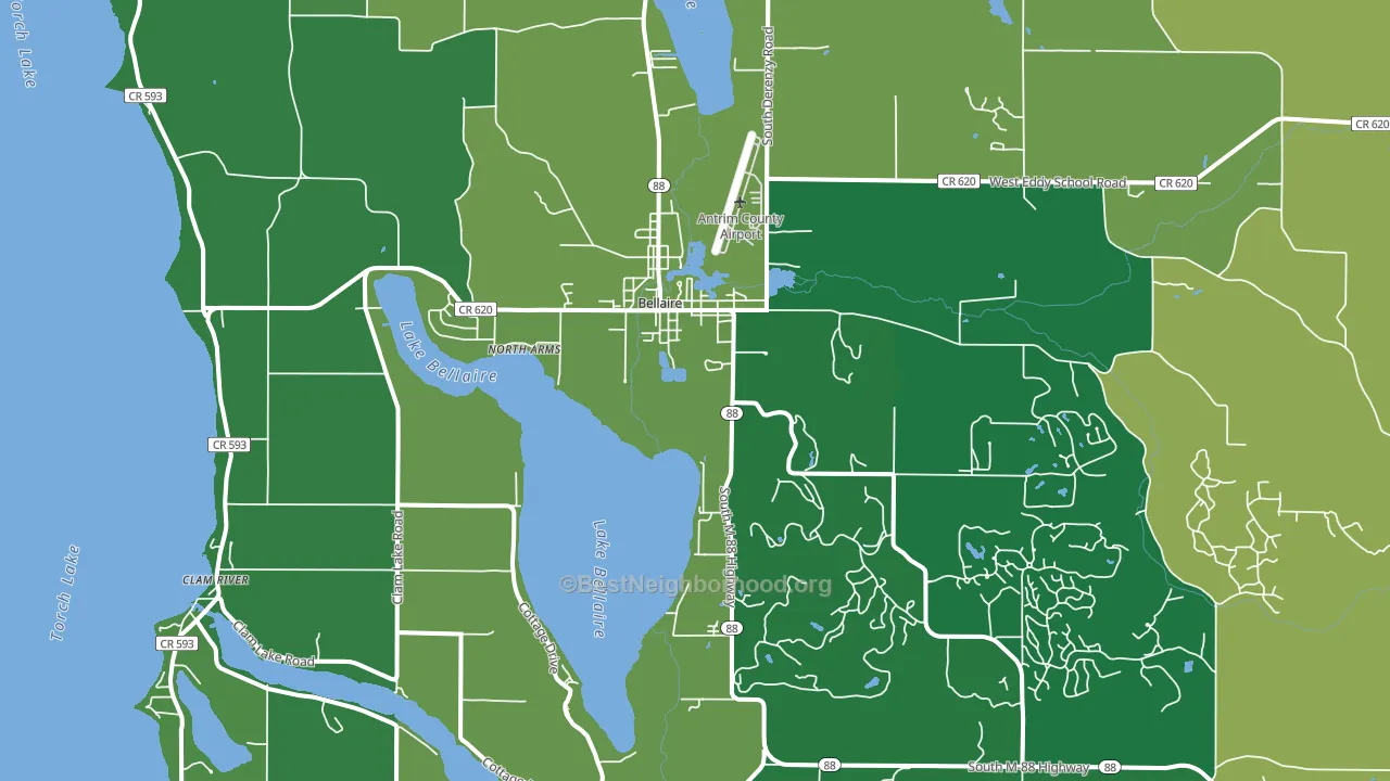 49615, MI block-group voter-turnout map