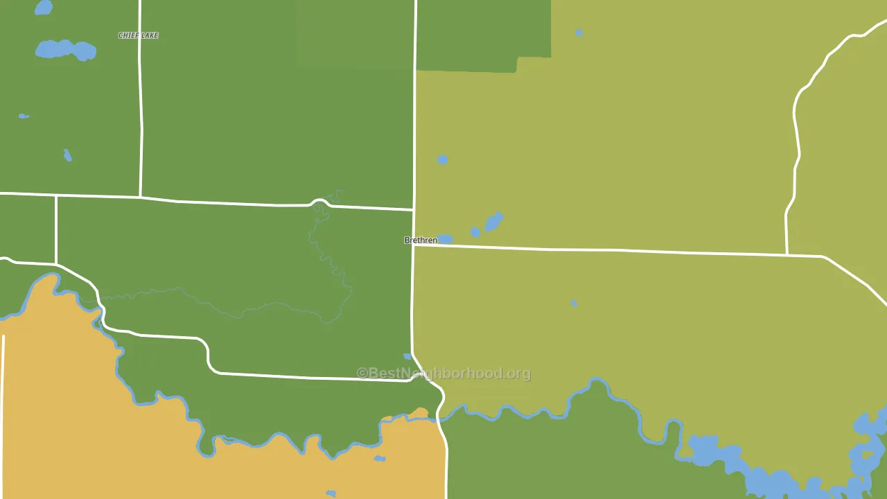 49619, MI block-group voter-turnout map