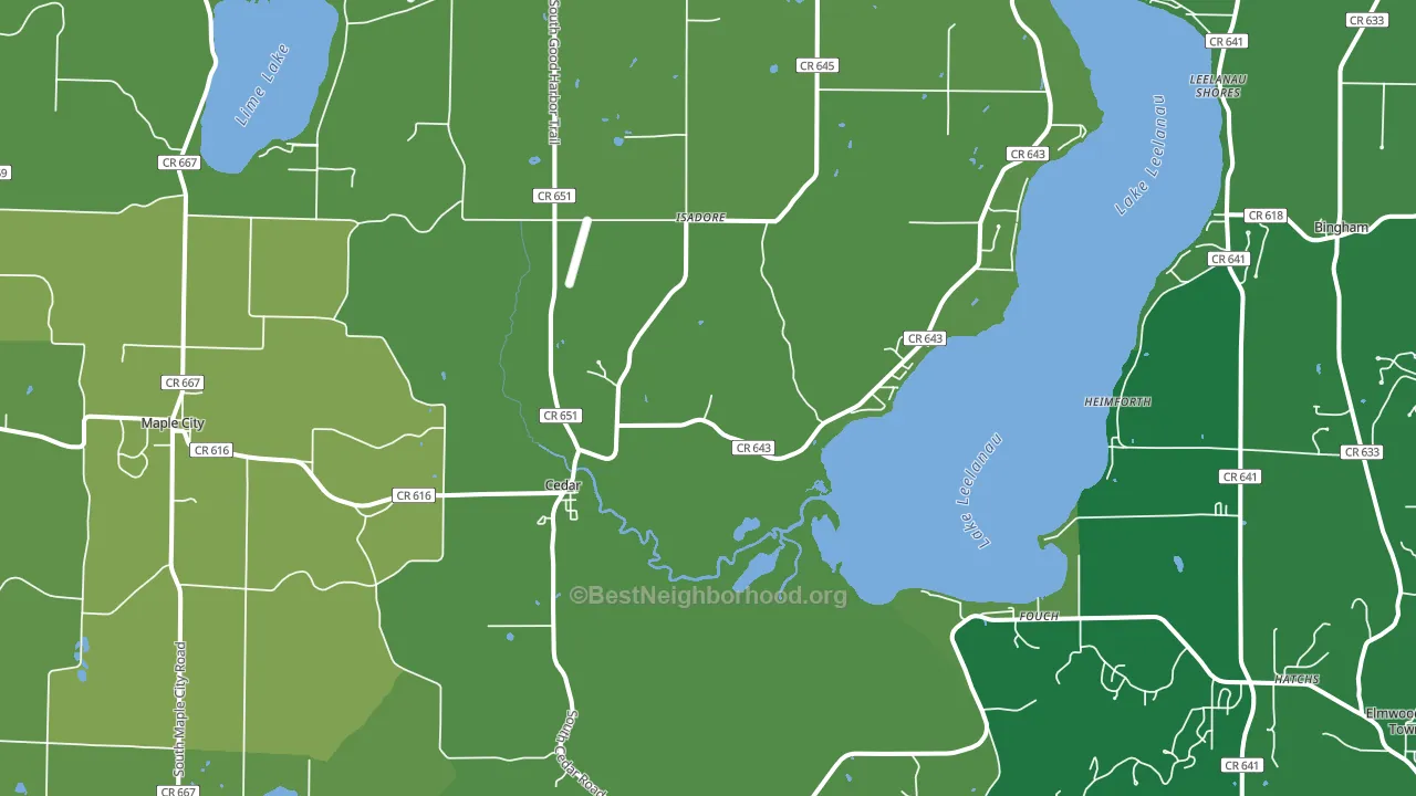 49621, MI block-group voter-turnout map