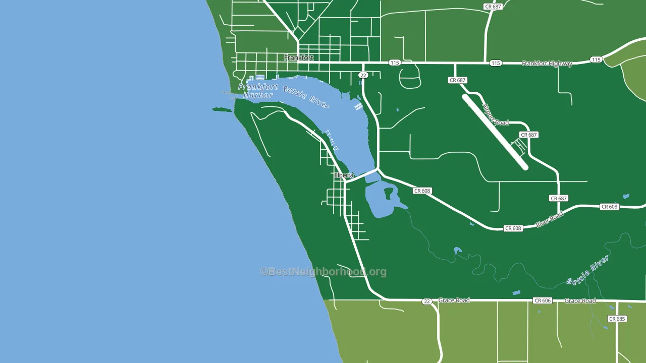 49628, MI block-group voter-turnout map