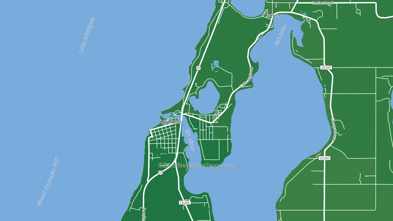 49629, MI block-group voter-turnout map