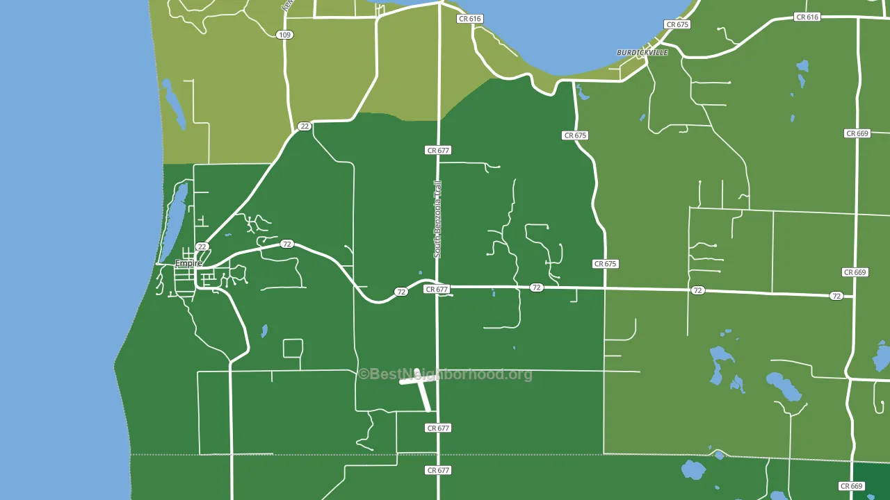 49630, MI block-group voter-turnout map
