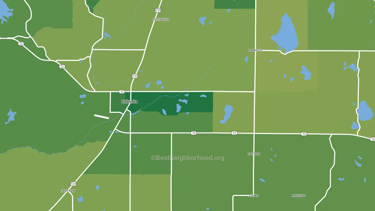 49646, MI block-group voter-turnout map