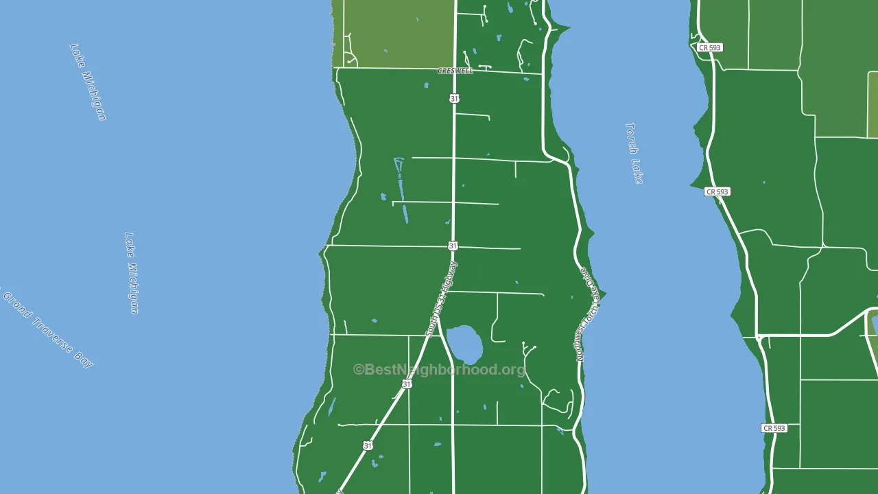 49648, MI block-group voter-turnout map