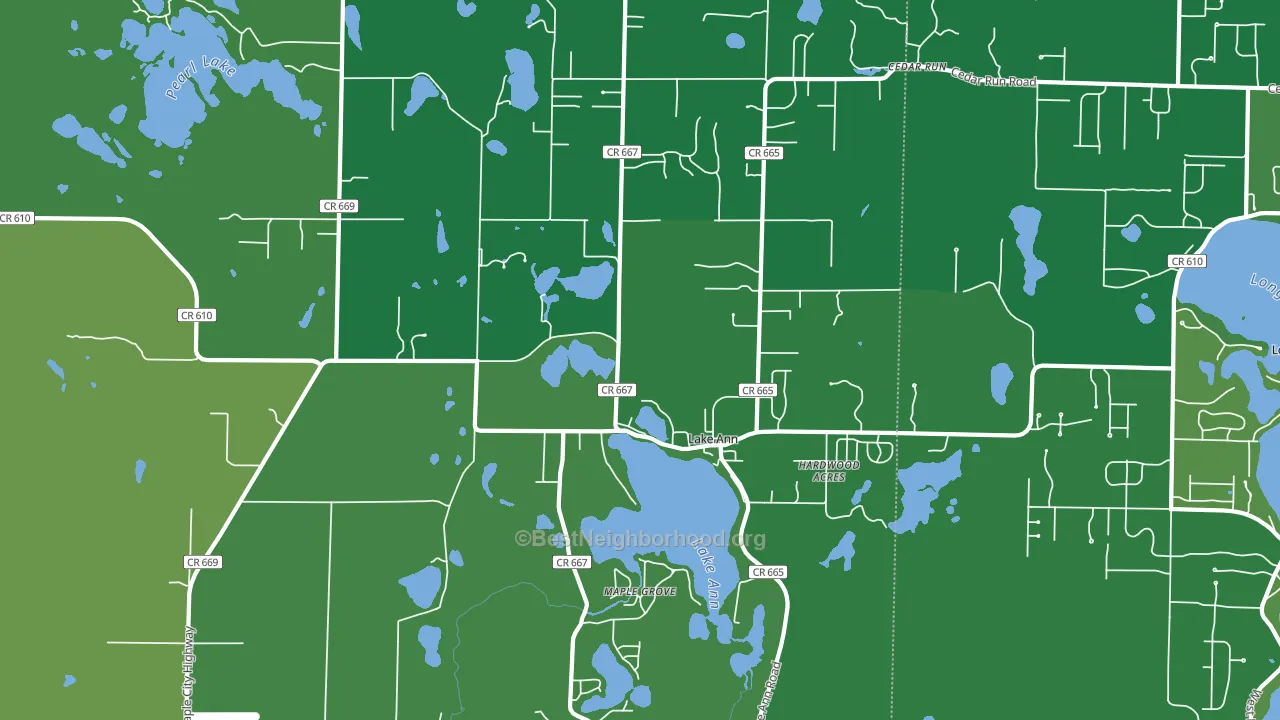 49650, MI block-group voter-turnout map