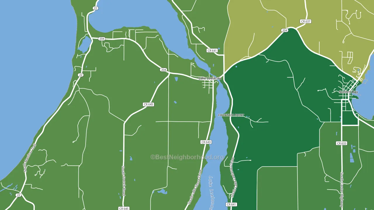 49653, MI block-group voter-turnout map