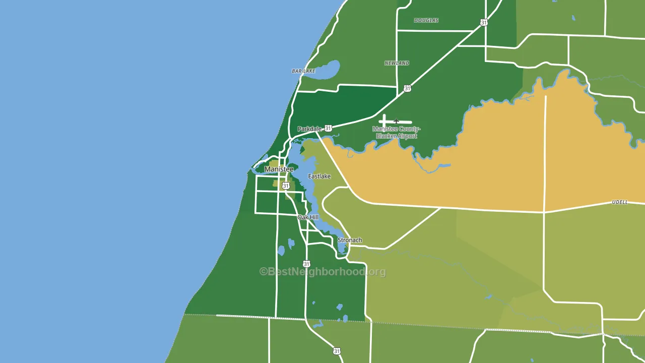 49660, MI block-group voter-turnout map