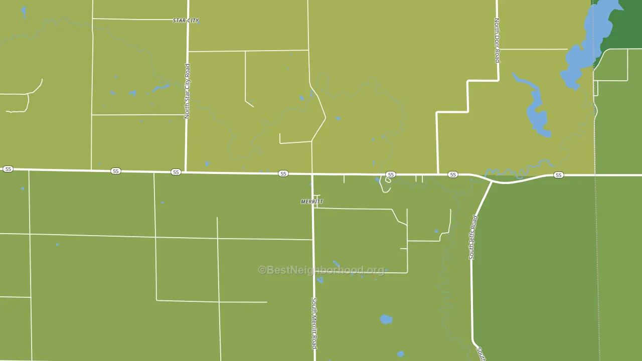 49667, MI block-group voter-turnout map