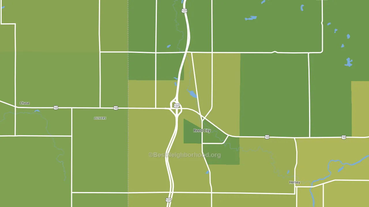 49677, MI block-group voter-turnout map