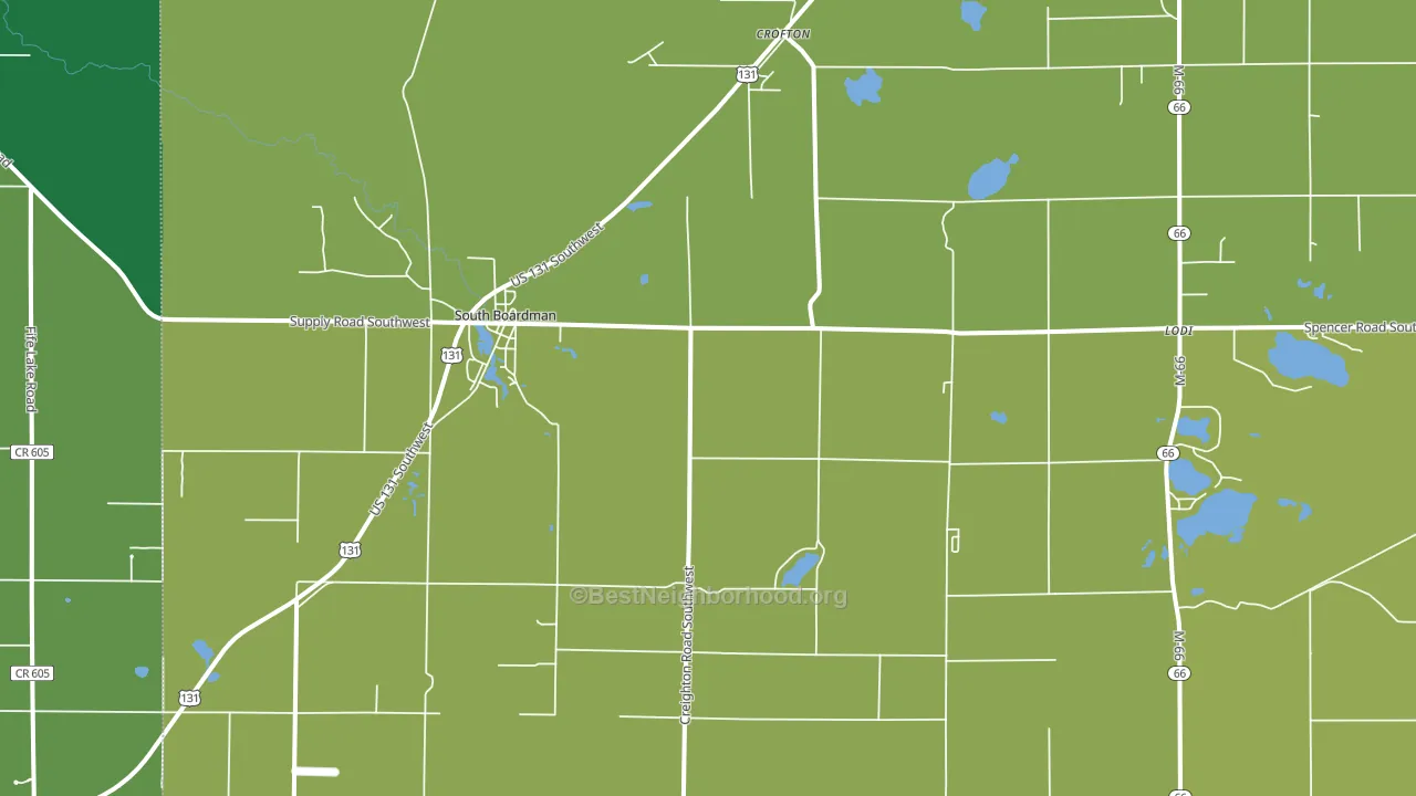 49680, MI block-group voter-turnout map