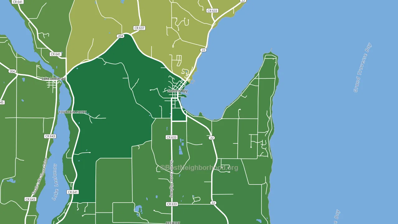 49682, MI block-group voter-turnout map