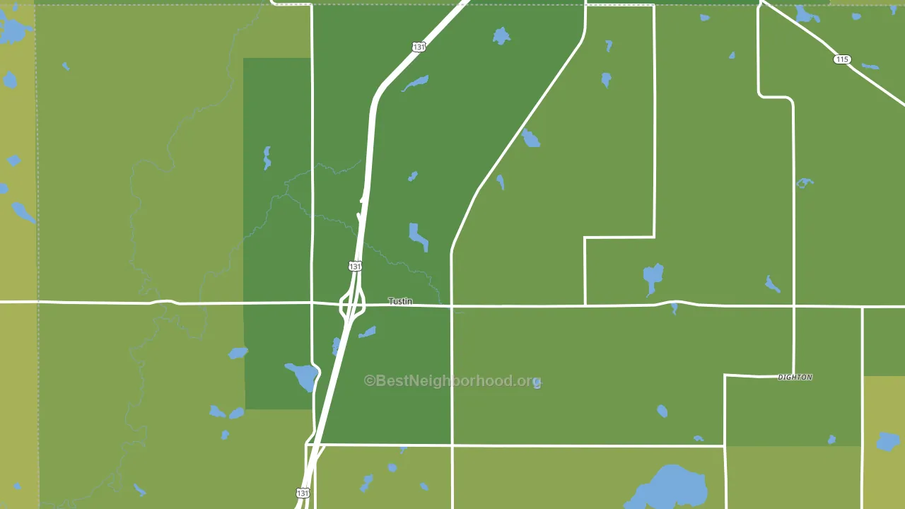 49688, MI block-group voter-turnout map