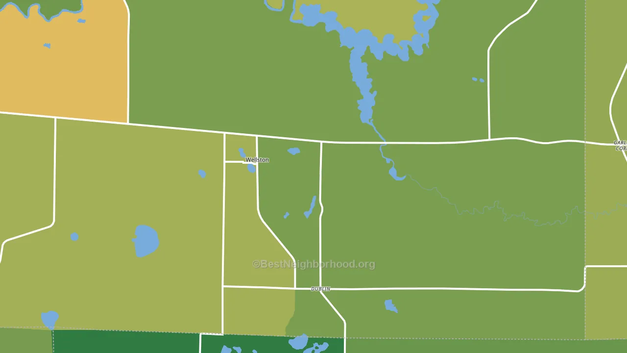 49689, MI block-group voter-turnout map