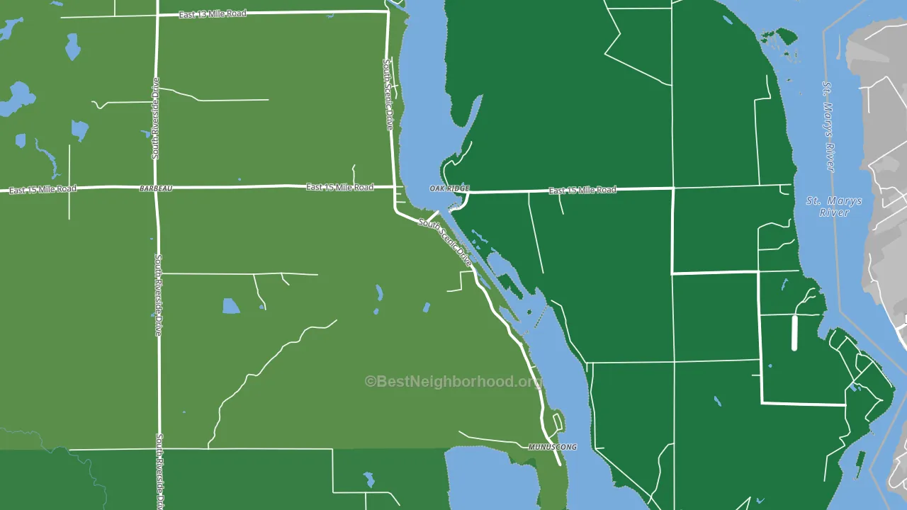 49710, MI block-group voter-turnout map