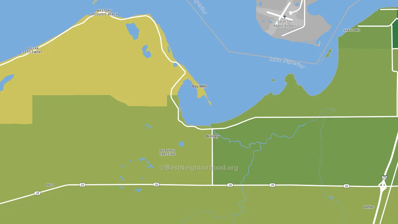49715, MI block-group voter-turnout map