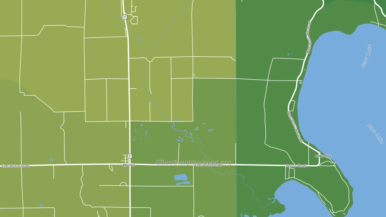 49716, MI block-group voter-turnout map