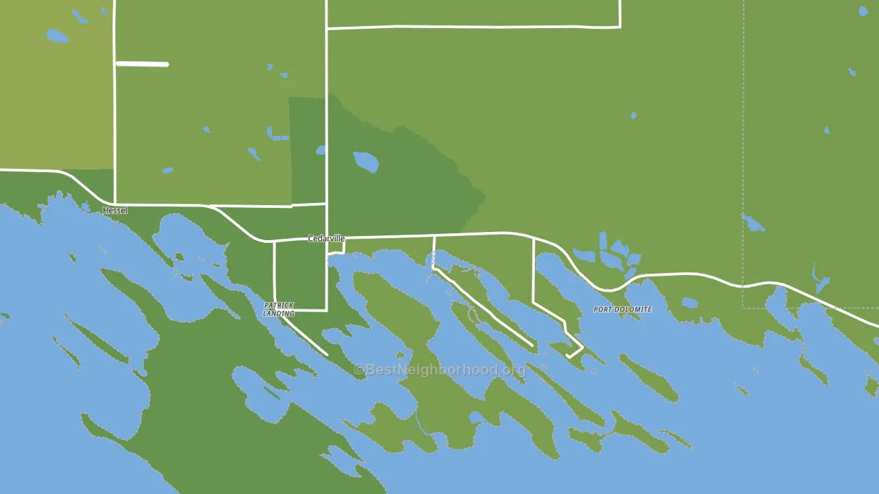 49719, MI block-group voter-turnout map