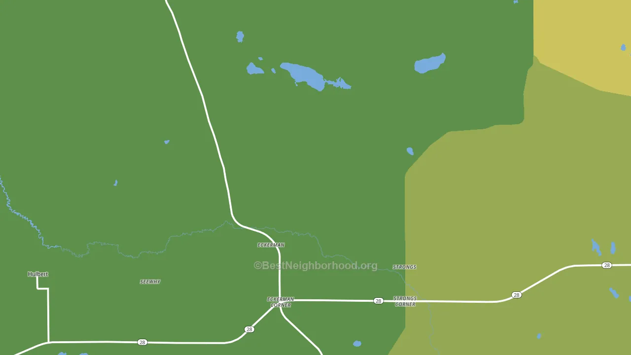 49728, MI block-group voter-turnout map