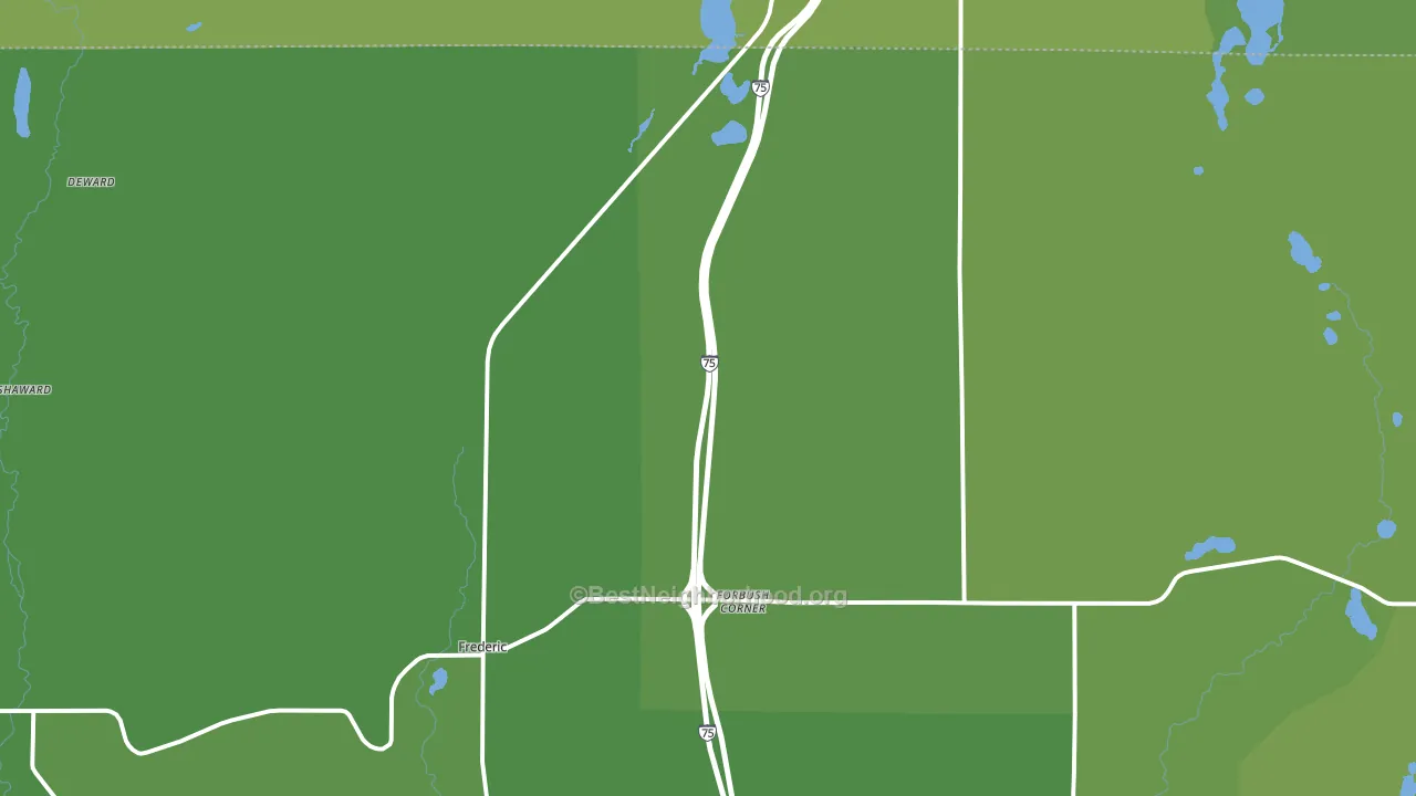 49733, MI block-group voter-turnout map