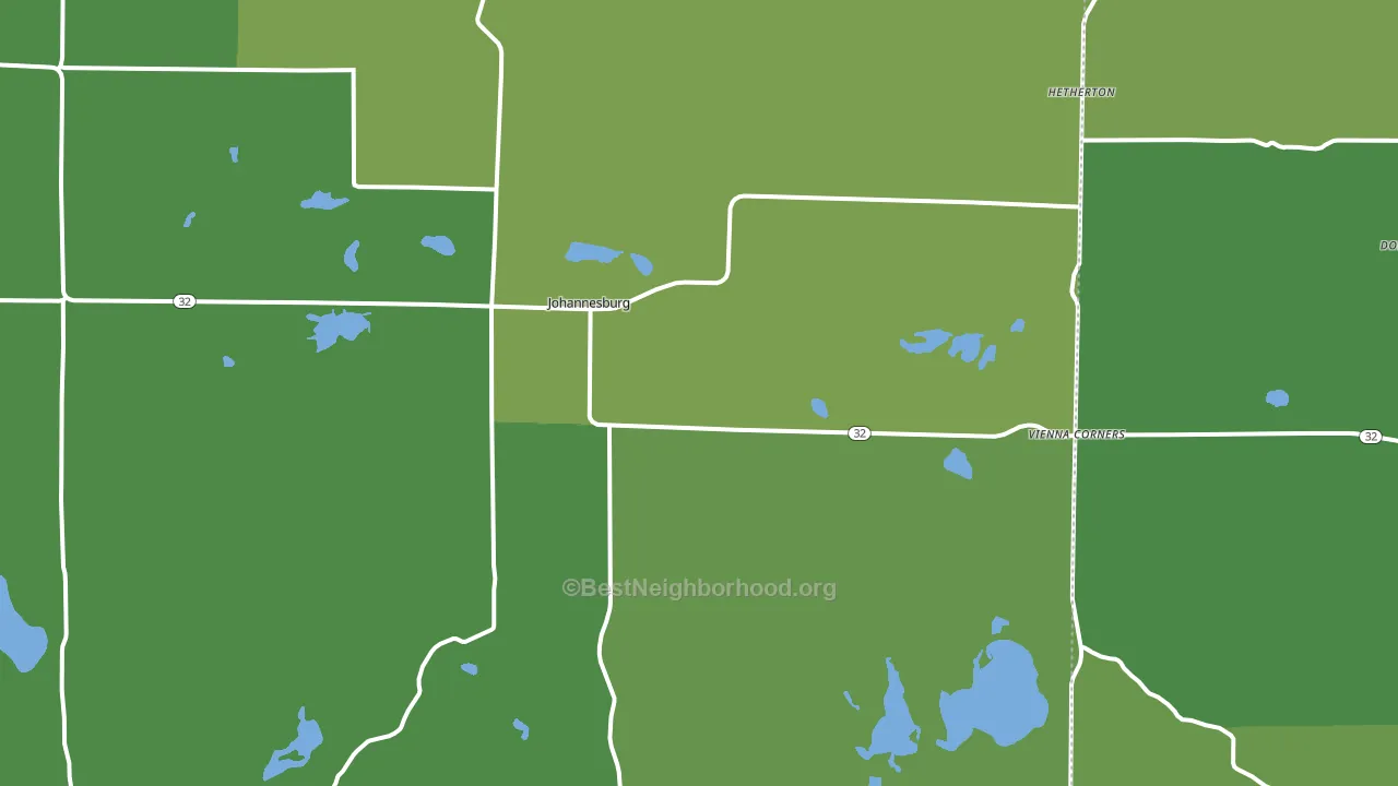49751, MI block-group voter-turnout map