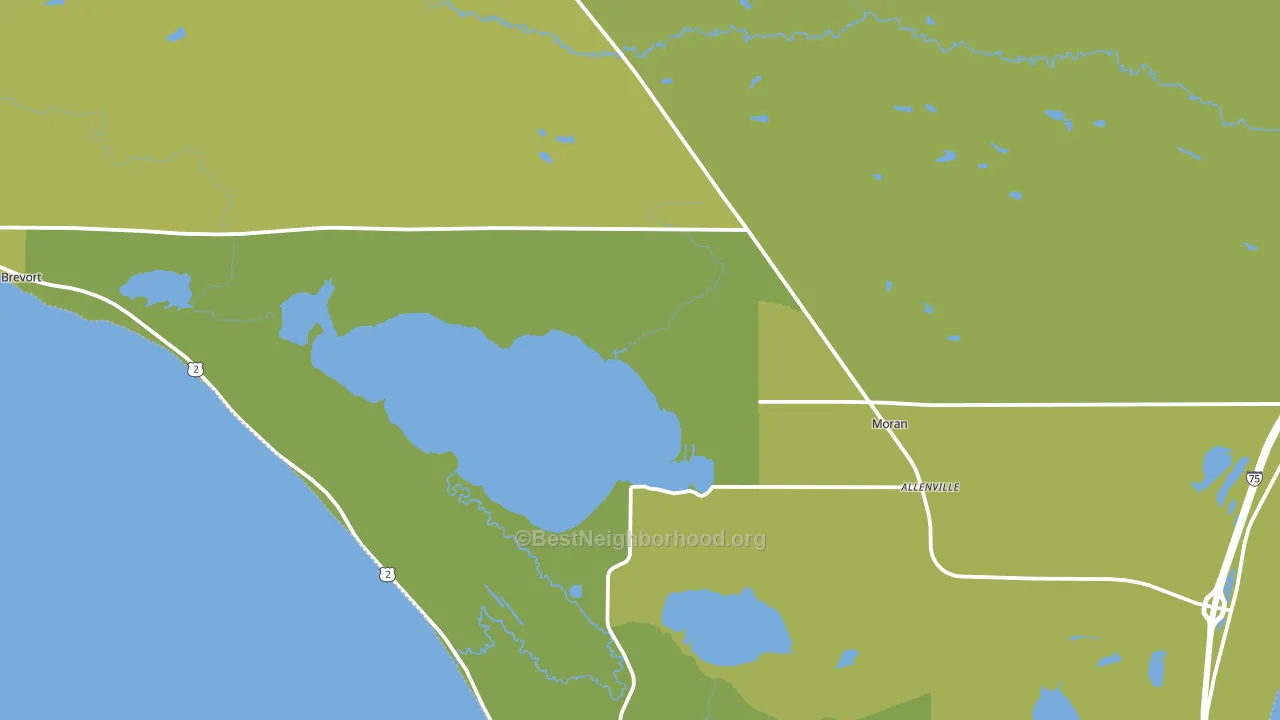 49760, MI block-group voter-turnout map