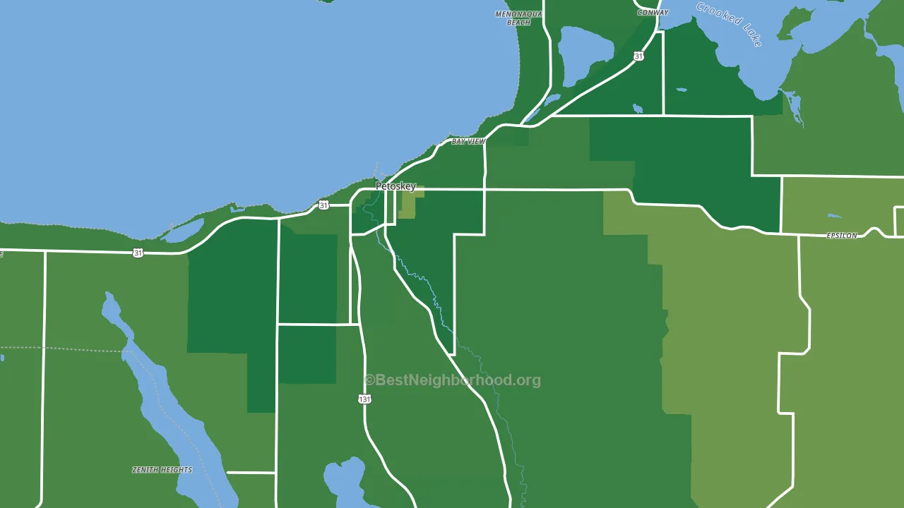 49770, MI block-group voter-turnout map