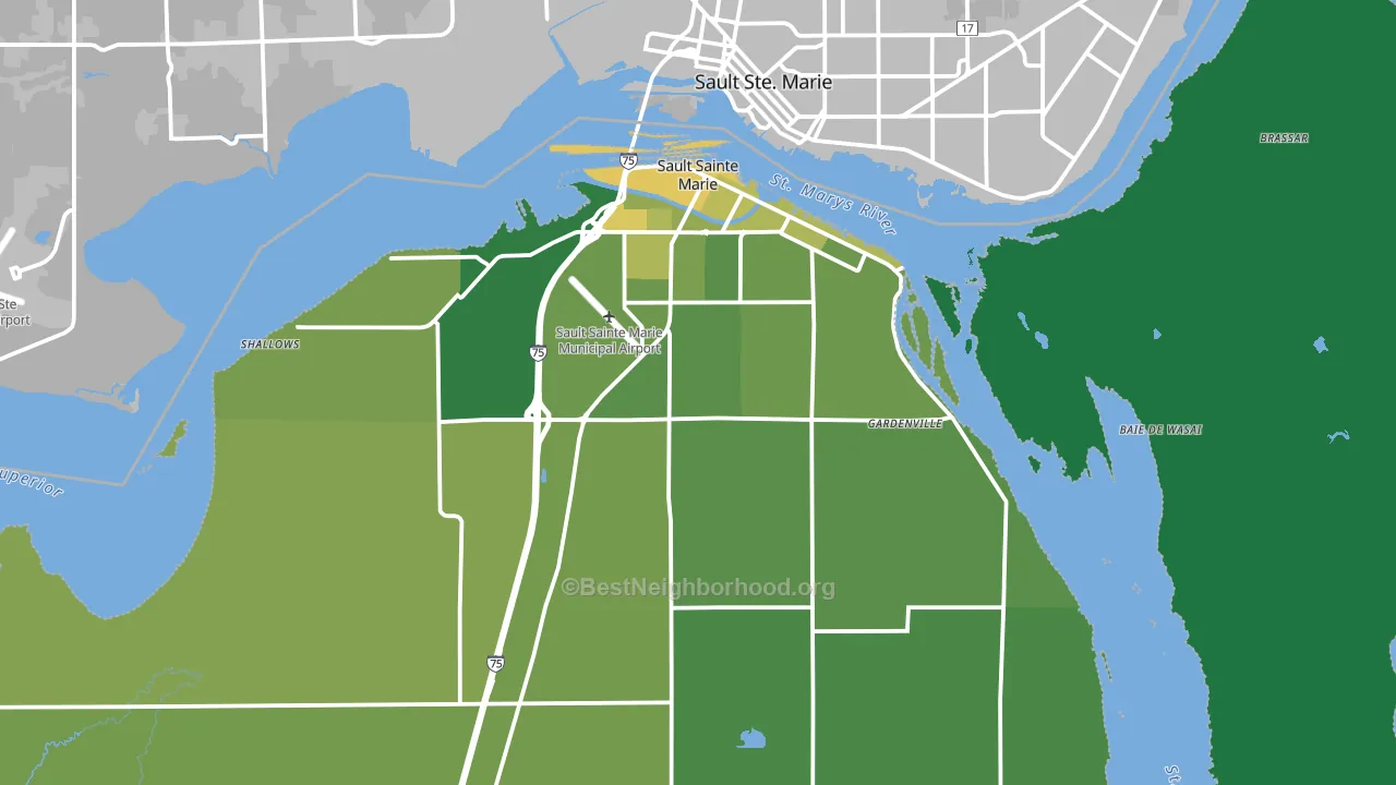 49783, MI block-group voter-turnout map