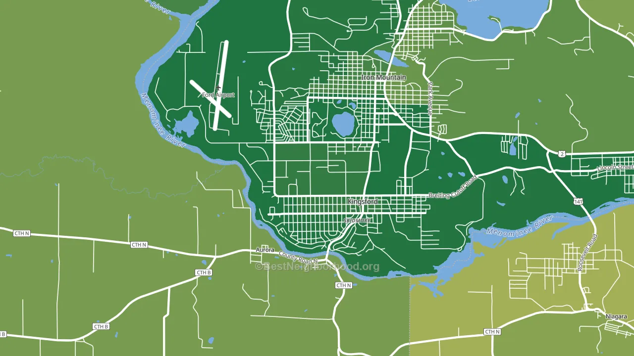 49802, MI block-group voter-turnout map