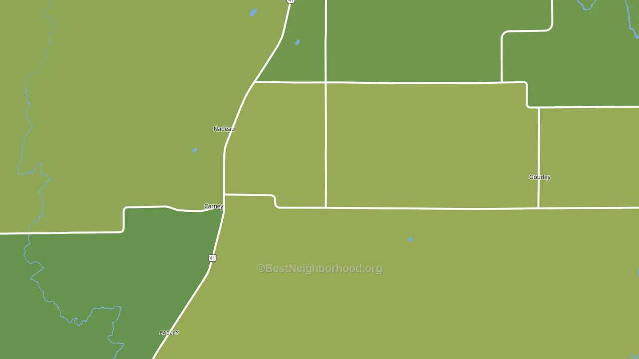 49812, MI block-group voter-turnout map