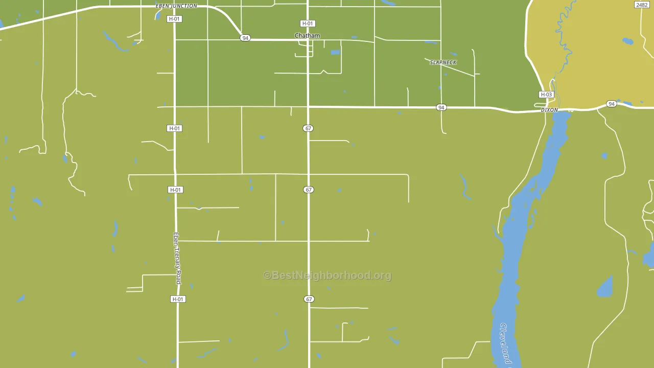 49816, MI block-group voter-turnout map
