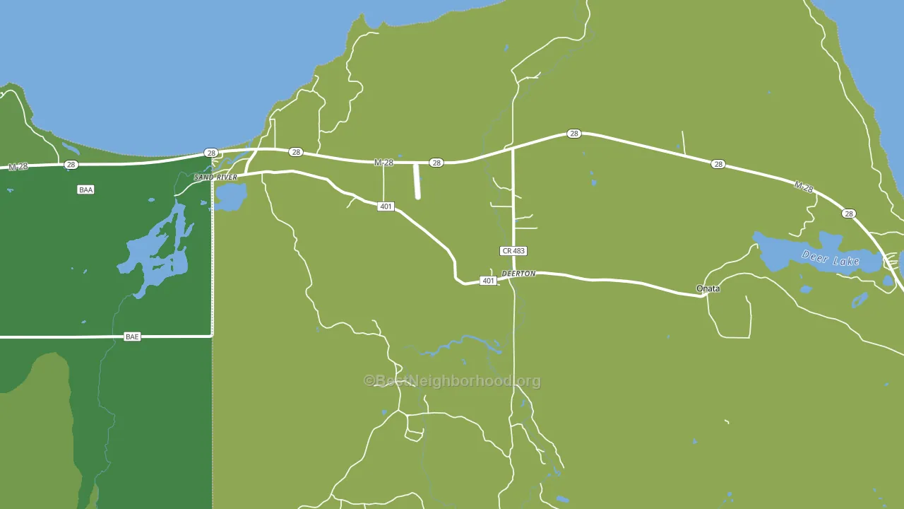 49822, MI block-group voter-turnout map