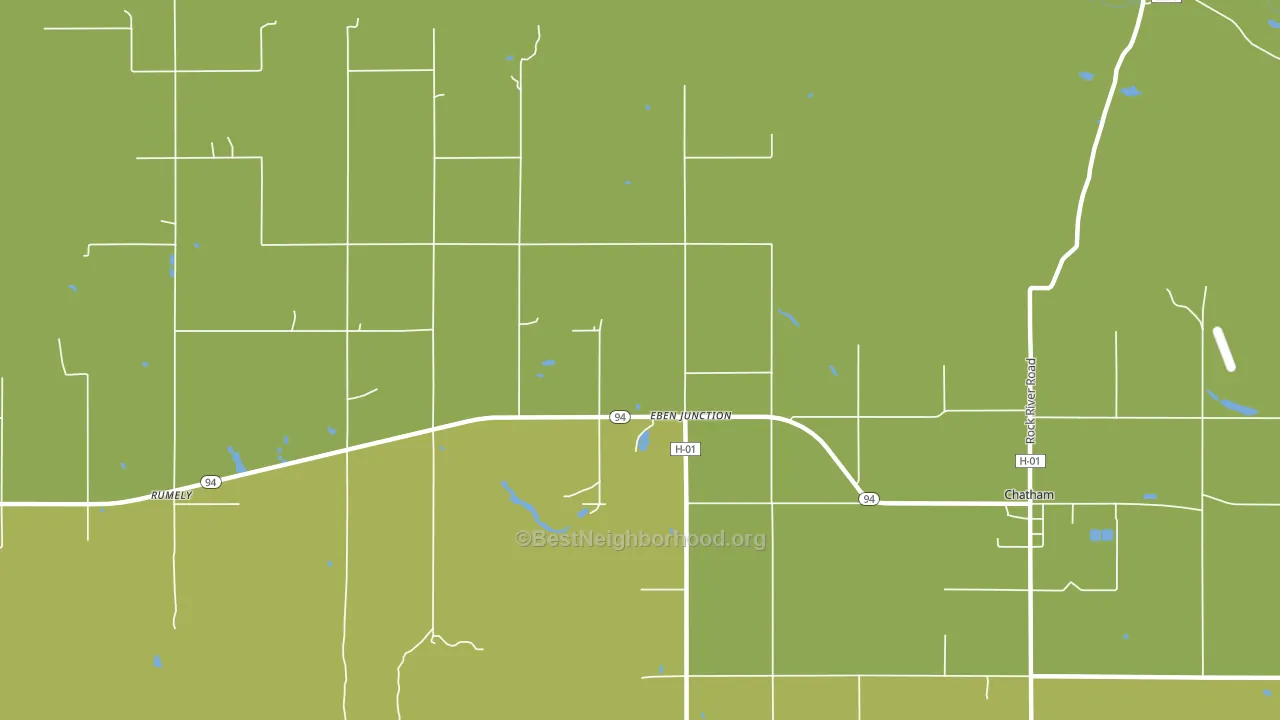 49825, MI block-group voter-turnout map