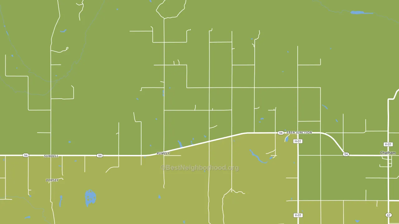 49826, MI block-group voter-turnout map