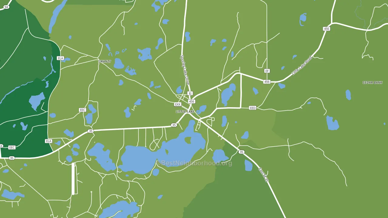 49833, MI block-group voter-turnout map