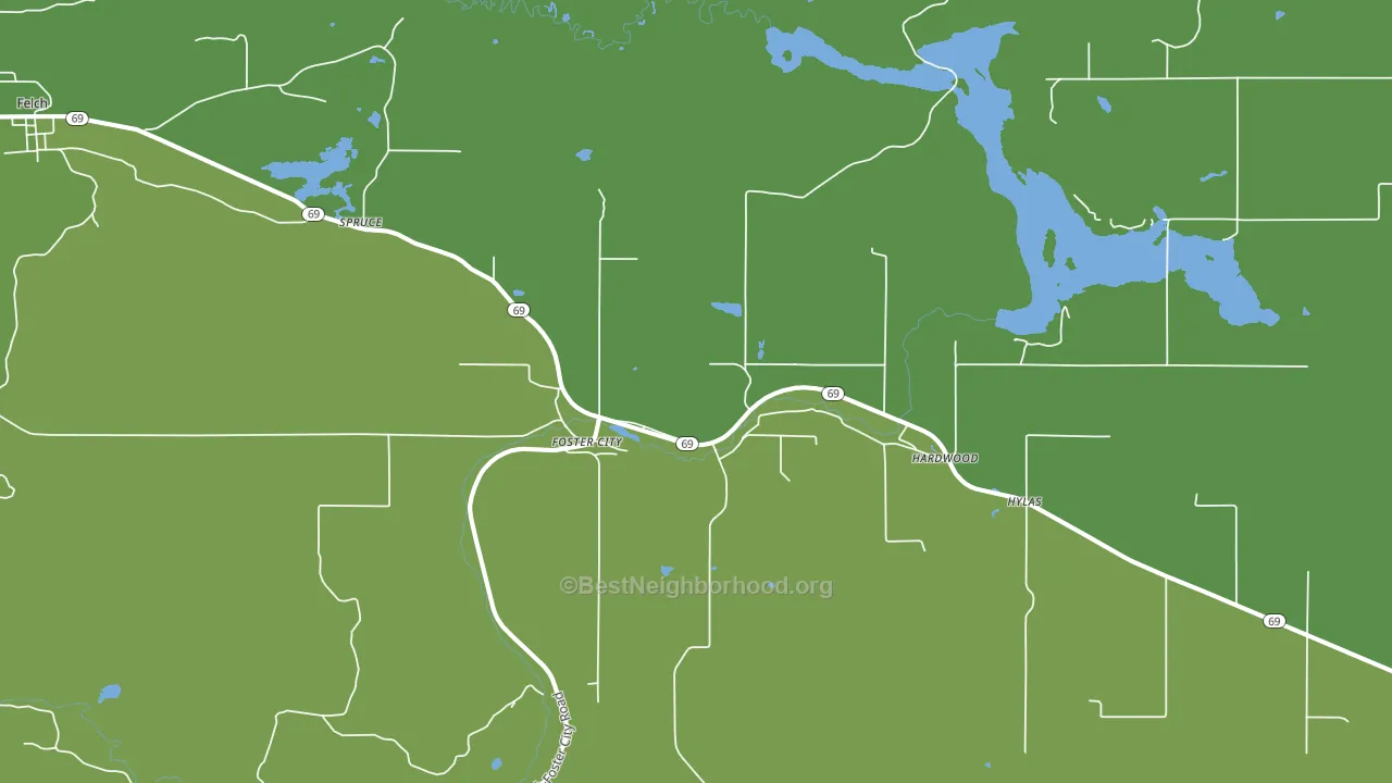 49834, MI block-group voter-turnout map