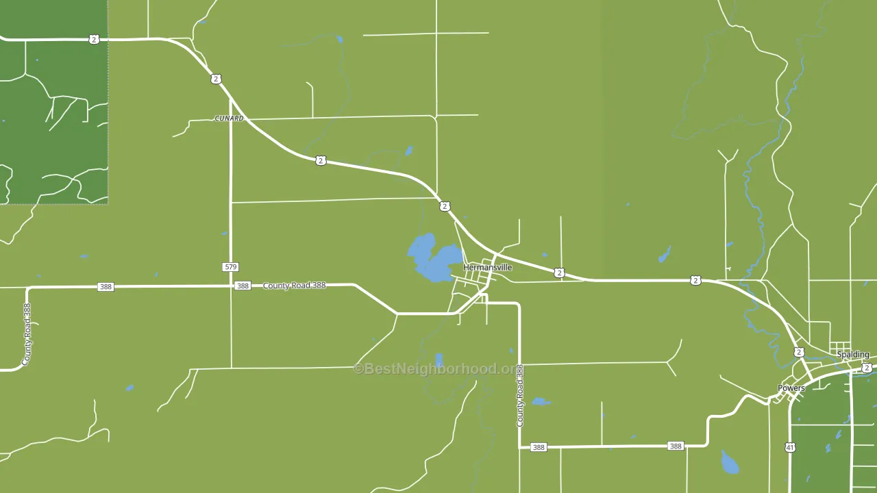 49847, MI block-group voter-turnout map