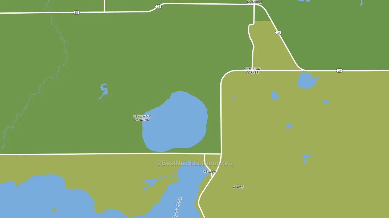 49853, MI block-group voter-turnout map